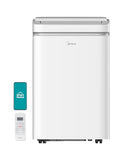 Midea 14,000 BTU ASHRAE (10,000 BTU SACC) Portable Air Conditioner, Cools up to 375 Sq. Ft., with Dehumidifier & Fan mode, Control with Remote, Amazon Alexa & Google Assistant, Easy-to-use and Install